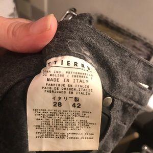 Versace wool couture jeans, vintage sz 28, 42 NWOT